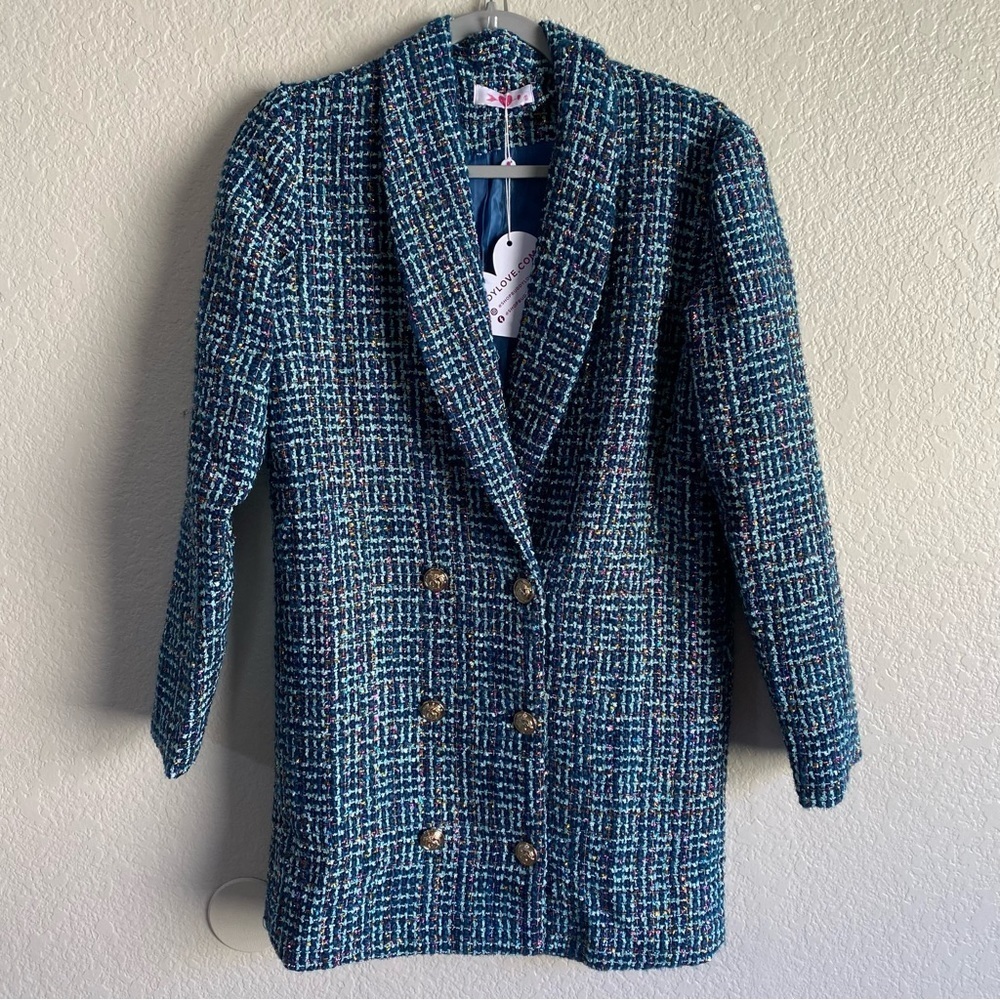 Buddy Love CAREY SHORT BLAZER DRESS - BLUE